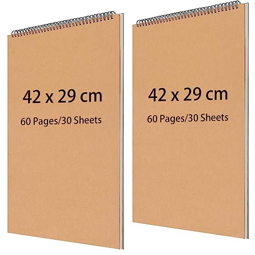 ZOENHOU 4 X A3 60 Pages/30 Sheets Spiral Bound - View #7