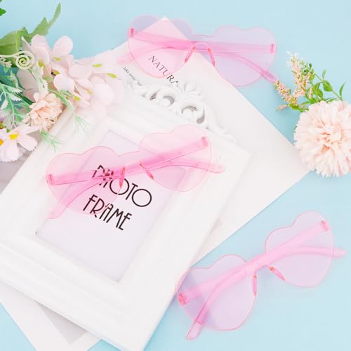 Image of Heart Sunglasses 12 /18 /24 Pcs Heart Shaped Glasses for Women Cute Funny Party Glasses Party Favors Accessories