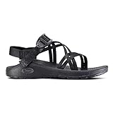 Chaco ZX/1 Dual Strap Cloud Sandal Women Solid Black