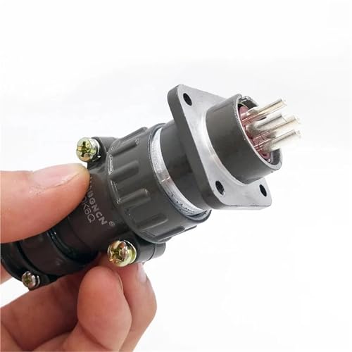 Conector circular P20 de 20mm con tornillo de 7 pines P20J11Q 7