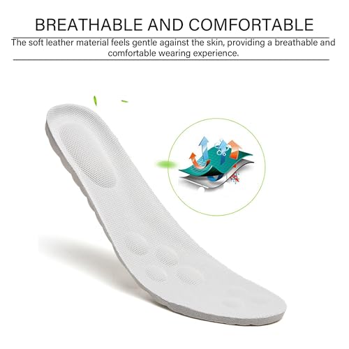 Women's Leather Lightweight Nurse Shoes Comfortable Round Toe Slip-On Loafers Arch Support Soft Sole Orthopedic Walking Casual Shoes for Work Daily Travel (White,9) by RAGMAGIOI - Used condition - Image 6