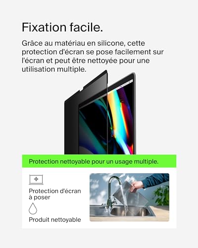 Belkin ScreenForce TruePrivacy MacBook Air 15 M3M2 OVA153ZZ - vue 7