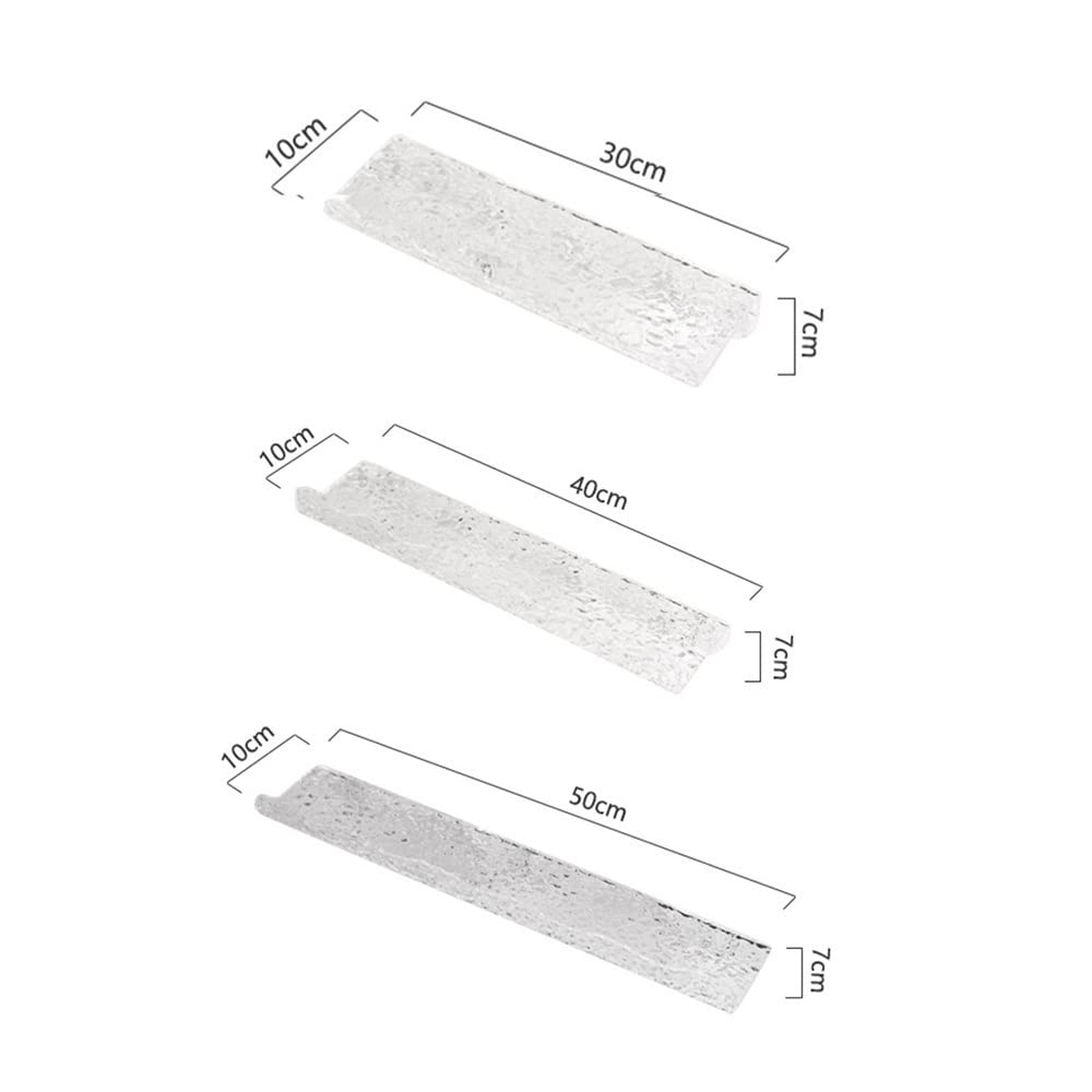Estante Esquinero De Ducha Acrílico, Estante De Baño, Estantes Flotantes, Montaje En Pared Sin Perforaciones, Organizador Frontal De Cosméticos Y Champú, Estant(30 Cm)