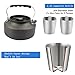 Camping Cooking Sets Cookware Pot Pan Cups Plates Forks Spoons Cooker for Outdoor Picnic Hiking Camping Cooking Sets