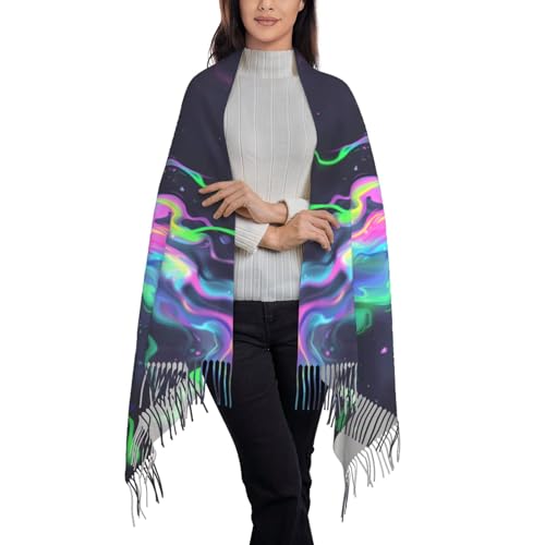 Pashmina Winter Warm Wrap Shawl Neon Alphabet Print Scarves Scarf For Women Men3