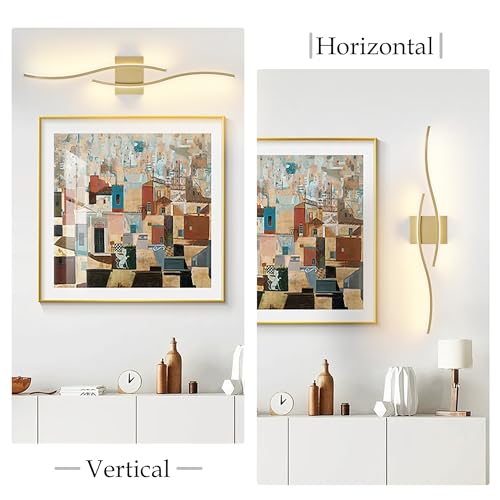 Image of KARTOOSH Hardwired Gold Vanity Lights for Bathroom