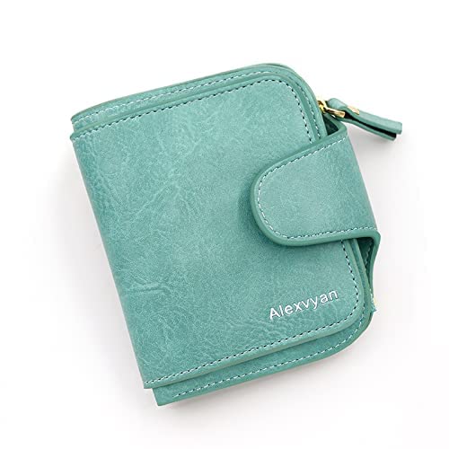 alexvyan Small Women's Purse Wallet Female Hand Clutch Women/Ladies/Girls Wallets Card Holder 3 Pocket (Green)-picture-33