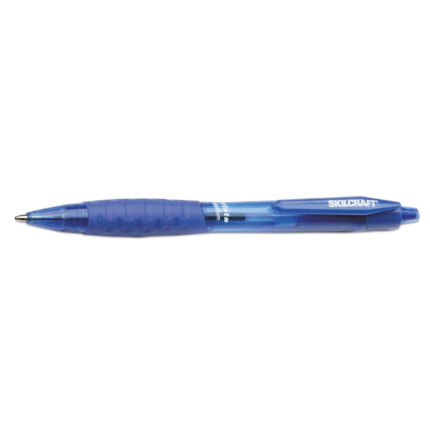 AbilityOne - 7520014457223 - VISTA Ballpoint Pen - Medium Point - Blue Ink - 12 units