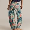 Jeans Bombachos para Mujer yaoeye, Estilo Boyfriend, con Estampado Floral, Denim, Tobilleros, de Pata Ancha, Acampanados, Y2k, con Parches 8