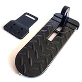 Car Door Step for Roof Access, Extra-Long, with Glass Breaker, Aluminum Alloy & Extra Thick Rubber Buffer pad, Increase Stability, Protect Paint, Prevent dents (DStep-L)