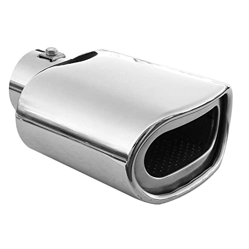 Punta de escape Autohobby de acero inoxidable universal para mejorar el aspecto trasero