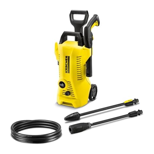 Kärcher Hidrolimpiadora de alta presión K 2 Power Control Home, inteligente soporte con la App, práctico contra la suciedad diaria, incl. Kit de hogar -110 bar, 1.400W, 360L/h, Color amarillo/negro