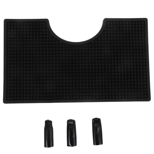 TOYMYTOY 滑り止め耐熱ビールタワードリップトレイ カウンター保護用ラバー水受けマット コーヒー機器対応バーサービス用