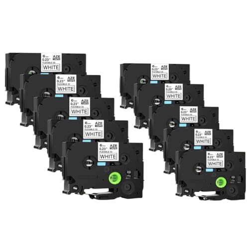 10 �p�b�N �t���L�V�u�� ID ���~�l�[�g �e�[�v TZE-FX211 �ƌ݊������� 6mm ���n�ɍ� ���x�� �v�����^�[ PT-1000 �p