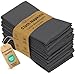 Ruvanti Kitchen Cloth Napkins 12 Pack (18"X18"), Dinner Napkins Soft & Comfortable Reusable Napkins -Durable Gray Linen Napkins -Perfect Table Napkins/Dark Grey Napkins for Family Dinners, Weddings.