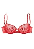 sport bh rot schwarz Cut-Out in der vorderen Mitte s.Oliver Damen VA-80-W BH, Hibiskus rot, 90A