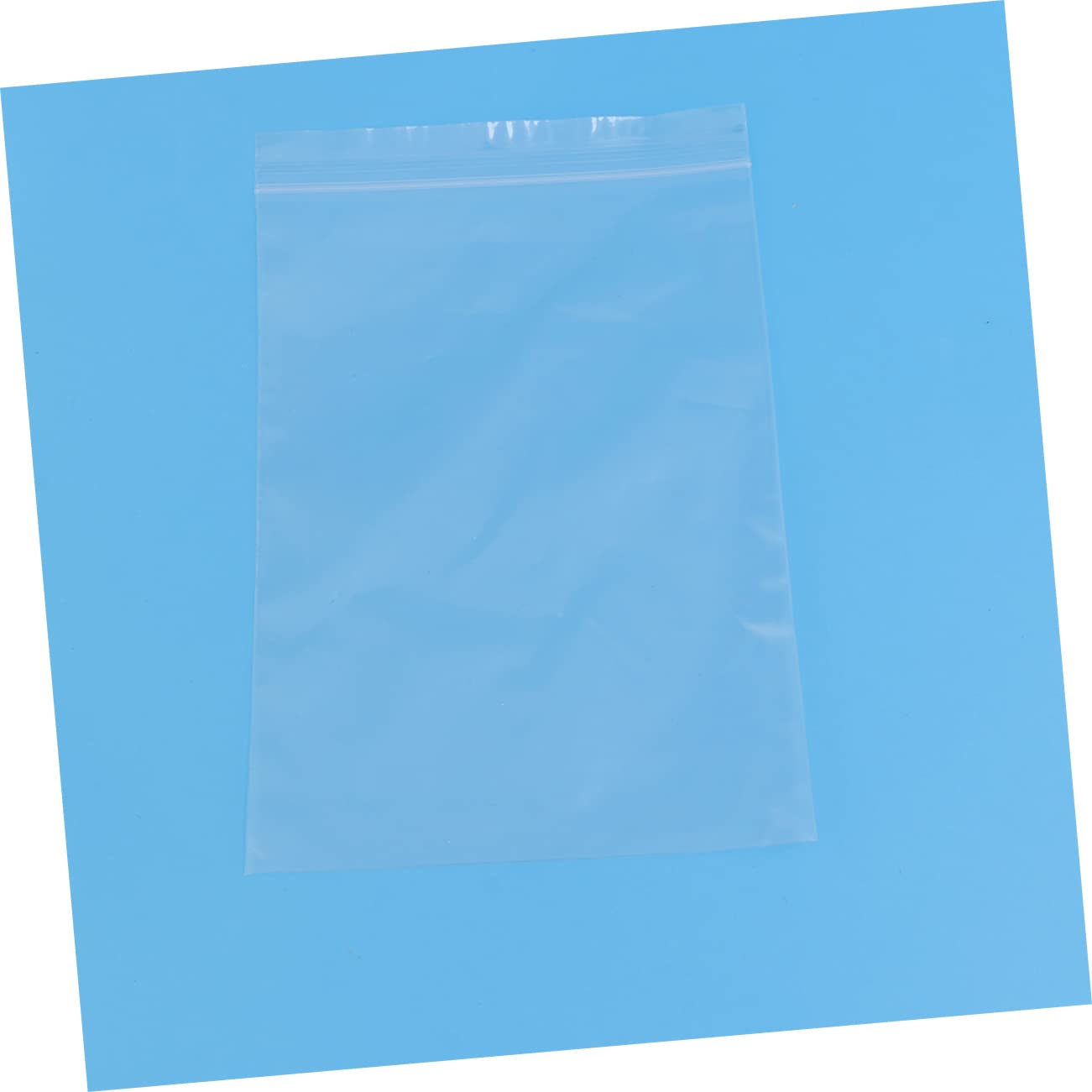 KOMBIUDA Plastic Storage Bags 200pcs Self-sealing Food Bag Sealable Storage Pouches for Market Shop Cafe