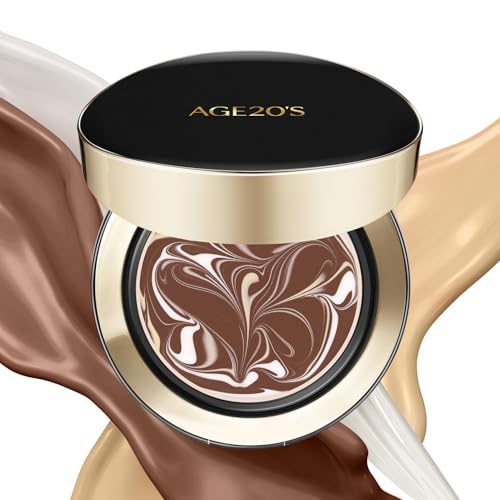 Image of AGE20'S Signature Essence Pact SPF 50+ | Pack of 1 | 41N MOCHA | Cream Foundation, Dewy Finish, Natural Coverage | Korean Cushion Foundation