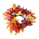 Nombreuses utilisations : ces anneaux de bougie d'automne sont parfaits pour les vérandas et les placards, incarnant le charme de la décoration de la ferme d'automne, enrichissant vos espaces de vie avec un rayonnement saisonnier intemporel et un grand charme