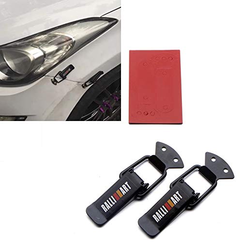 AUTO SNAP Car Bumper Guard Bonnet Boot Clip Lock Toggle Fasteners Catch Clip with Rally Art Size Small