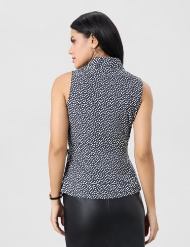 Image of Symbol Premium Women's All Over Print Sleeveless Wrap Top (Regular Fit | Desk-to-Dinner) (Available in Plus Sizes)
