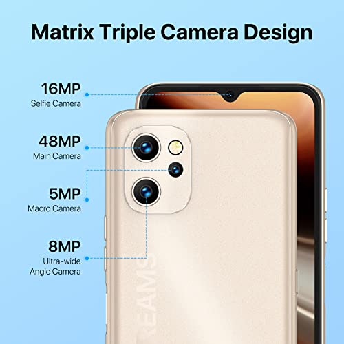 Image of UMIDIGI Power 7 MAX Unlocked Cell Phone,6GB+128GB 10000mAh Battery,6.7 inch Full Screen + 48MP AI Triple Camera Android Smartphone,NFC,GPS,Face & Fingerprint,BLE 5.0, WiFi 2.4GHz /5GHz,Warranty,Gold