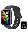 RUIMEN Smartwatch Uomo Donna Orologio Smart Watch Risposta Chiamate Contapassi Cardiofrequenzimetro da polso Saturimetro Orologio Fitness Sportivo Impermeabile Notifiche Messaggi per Android iOS Nero