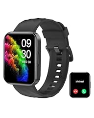 RUIMEN Smartwatch Uomo Donna Orologio Smart Watch Risposta Chiamate Contapassi Cardiofrequenzimetro da polso Saturimetro Orologio Fitness Sportivo Impermeabile Notifiche Messaggi per Android iOS Nero