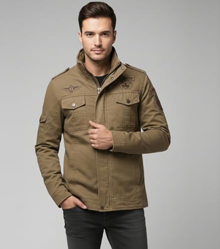 Image of L'MONTE Imported Casual Cotton Fur Winter Jacket for Men