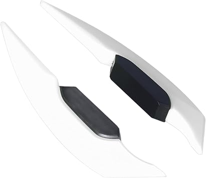 Motorcycle Winglet,Side Air Deflector,Side Winglet Aerodynamic Wing Spoiler Universal for Motorbike Electric Bikes White