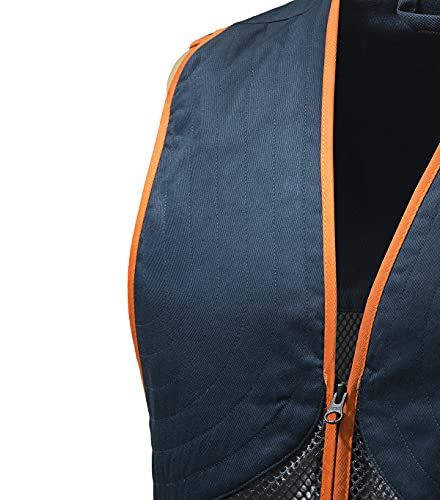 Image of Beretta Unisex Full Mesh Shooting Vest - Breathable Lightweight Competition Vest with Cartridge Pockets & Comfortable Fit | Breathable, lightweight apparel, with cartridge pockets, comfortable fit