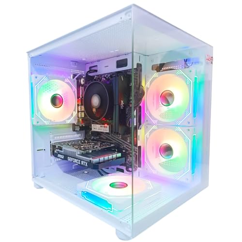 PC Gamer Branco Ryzen 5 5500, 16GB DDR4, SSD NVMe 1TB, GeForce RTX 3050 6GB, Windows 11 Pro