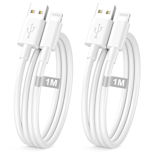 Ya en manzanajugosa.com: Cable Cargador iPhone 1M 2Pack [Apple MFi Certificado], Cable iPhone Carga Rapida cable USB Lightning cable USB Carga Rapida para iPhone 14 13 12 11 Pro Max Mini XS XR X 8 7 6S Plus 5S SE,iPad,Aiprods