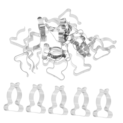 DOITOOL Versatile Lamp Clamps 20pcs Metal Clips Quick Install for Homes Offices Malls