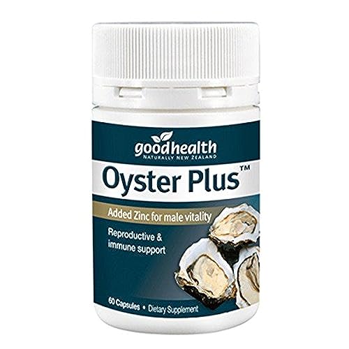 Goodhealth Zinc Plus Oyster Extract 60 Capsules Natural Marine-Sourced Zinc Supplement Imported from New Zealand