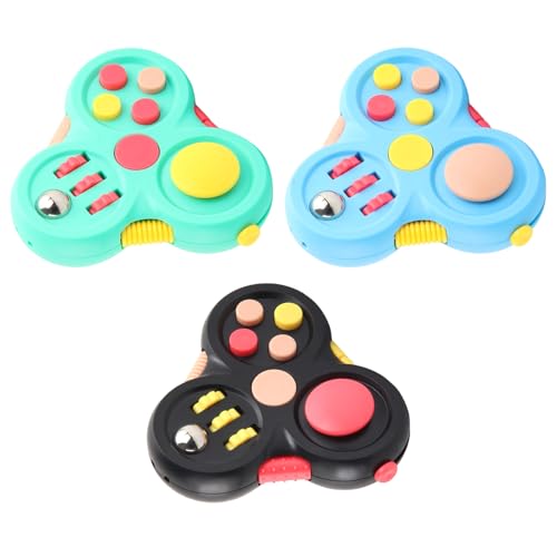 3pcs Fidget Toys Cube,Manette de Jeu Portable-Réducteur de Stress,Décompression Jouet Cube,Controller Réducteur de Stress pour Enfants Et Adultes...
