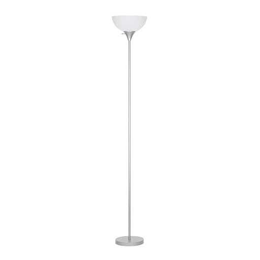 Ravenna Home Traditional Torchiere Floor Lamp Silver