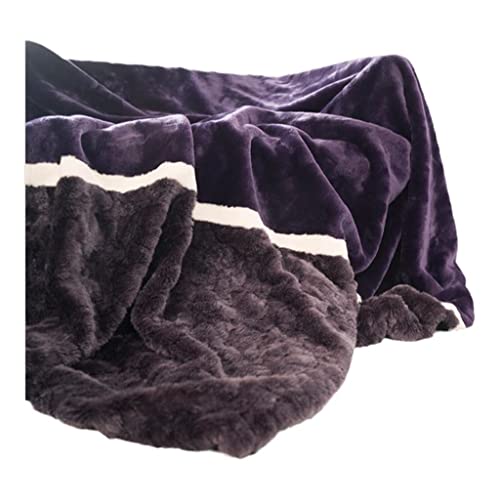 Zsedp Elegant Purple Cross Pattern Patchwork Blanket Bedding Bed With Blanket Sofa With Blanket Casual Blanket (Color : D, Size : 200X220Cm) #TOP7