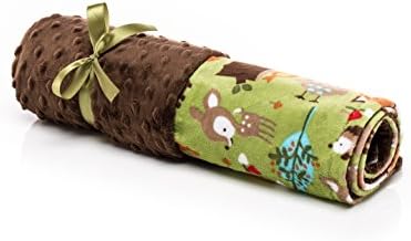 Elonka Nichole Baby Boy Original Mimi Receiving Blanket, Forest Friends