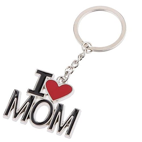 Preisvergleich Produktbild Hacoly Auto Schlüsselbund Tasche Handtaschenanhänger Taschenanhänger Schlüsselbund Ich Liebe Mama Schlüsselringen Keychain Kreativer Personalisierter Schlüsselanhänger