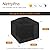NettyPro Fire Pit Cover Square Fade Resiatant Waterproof Heavy Duty 600D Outdoor Patio Firepit Cover for Gas Propane Fire Pit Table, 32 x 32 x 24 Inch, Black