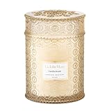 LA JOLIE MUSE Fall Candle | Vanilla Bomb Candle –Vanilla, Lemon Zest & Patchouli |19 oz Large Wooden Wick | Natural Soy Wax | 90 Hours Clean Burn | Gift-Ready for Autumn Hosting | Seasonal Home Décor