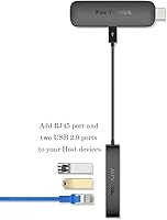 Vista 7 de AuviPal 3 en 1 Adaptador Ethernet Micro USB, Hub OTG con 2 Puertos USB y 1 Puerto RJ45 para Fire TV Stick, Raspberry Pi Zero, Google Chromecast