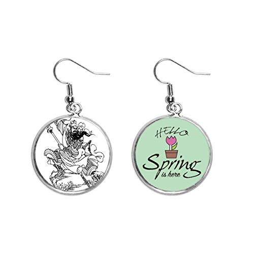 Pendientes de primavera Romance de Tres Reinos joyas con colgante decorativo estilo asiático