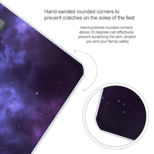 Báscula digital Magic Galaxy Sky Purple para cuerpo hasta 180 kg miniatura 4