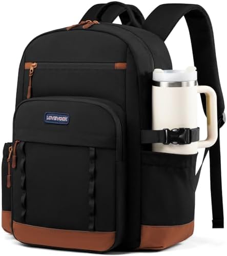 LOVEVOOK Laptop Backpack for Women with Large Cup Holder,15.6 Inc...