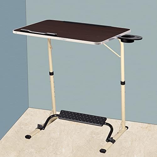 Amazon Basics Height Adjustable Laptop Table with Footrest | Adjustable ...