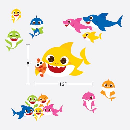 Vinilos decorativos Baby Shark set de 8 piezas miniatura 5