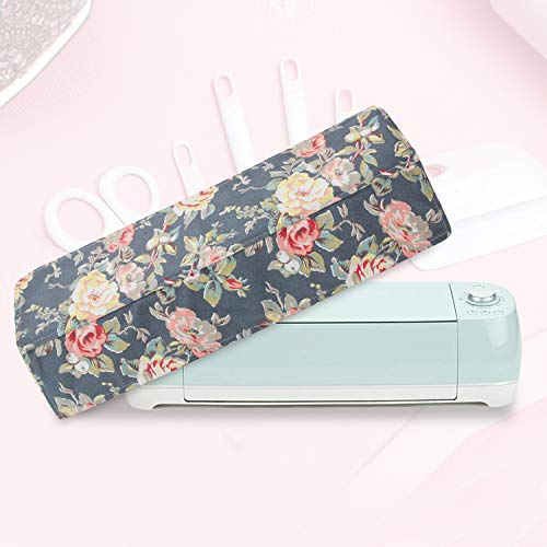 Yarwo Dust Cover With Back Pockets Compatible With Cricut Explore Air (Air 2), Cricut Maker, Maker 3, Protective Cover Storage, Peony #TOP5