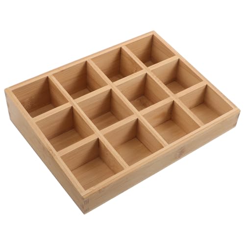 MAGICLULU Estante de Especias de Madera para Cocina Organizador de Frascos con Diseño de Múltiples Compartimentos Almacenamiento Compacto para Encimeras